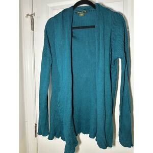Eddie Bauer Teal Cardigan Size Small